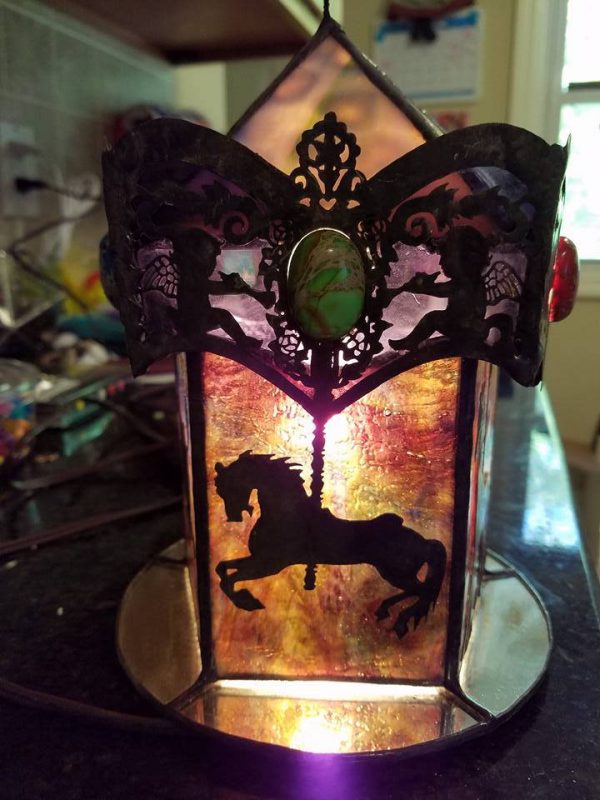 3D Stained Glass Carousel Light - Image 3