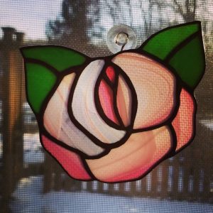 Stained Glass Flower Suncatcher