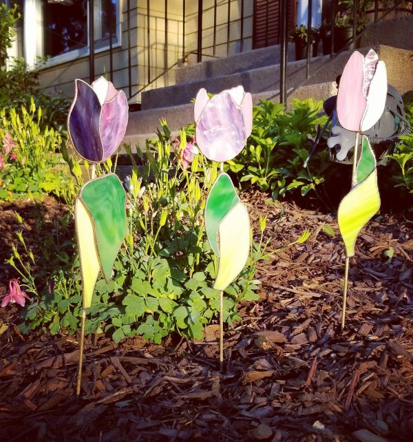Single Eternal Tulip Garden Stake - Image 4