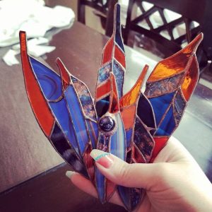 Stained Glass Feathers