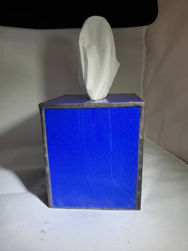 Solid Color Stained Glass Tissue Box Cover - Image 5