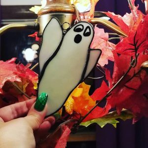 Stained Glass Ghost Suncatcher