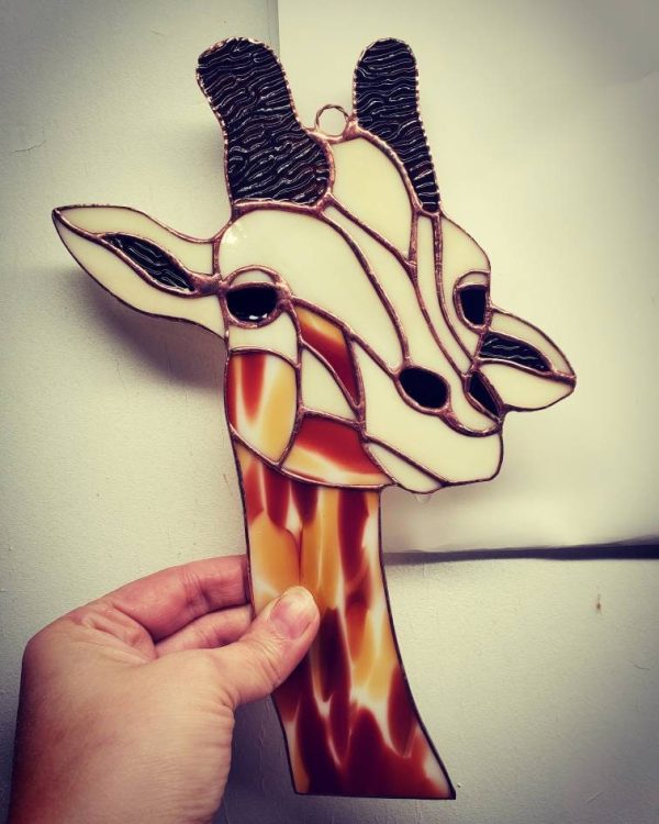 Stained Glass Giraffe Suncatcher - Image 5