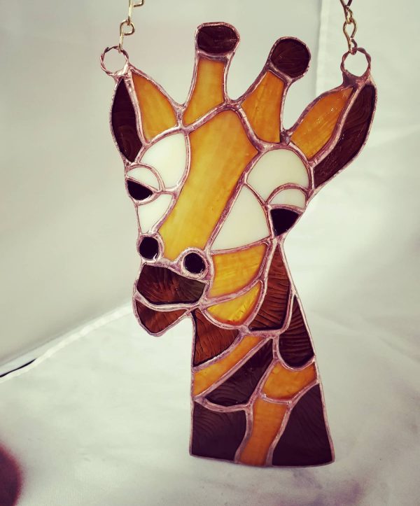 Stained Glass Giraffe Suncatcher