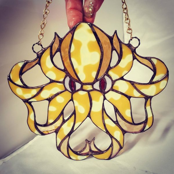 Stained Glass Octopus Suncatcher - Image 10