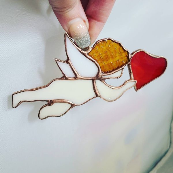Stained Glass Cupid Suncatcher - Image 5