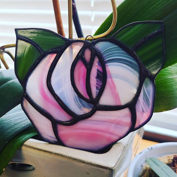 Stained Glass Flower Suncatcher - Image 2