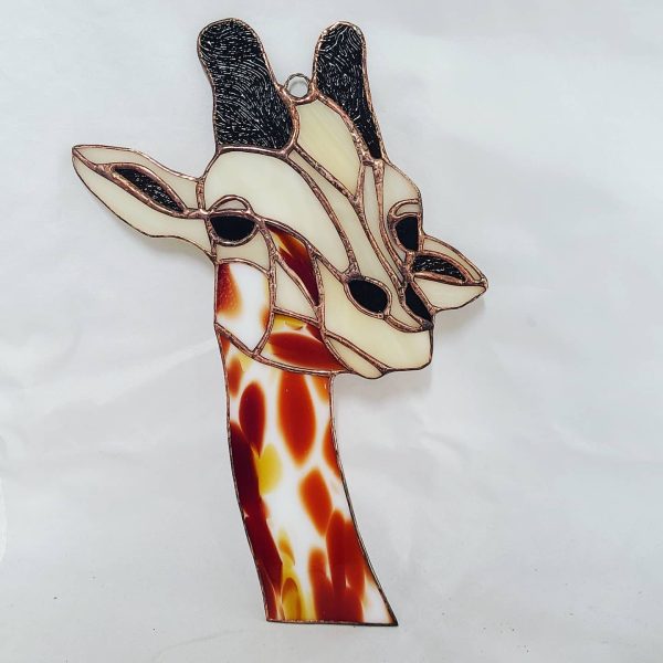 Stained Glass Giraffe Suncatcher - Image 3