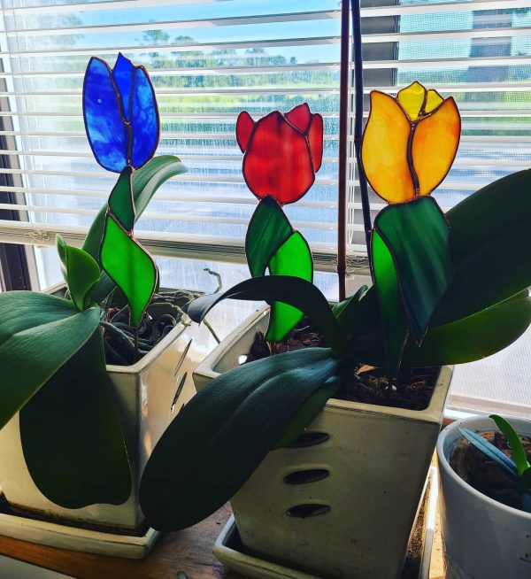 Single Eternal Tulip Garden Stake