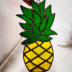 Stained Glass Pineapple Suncatcher