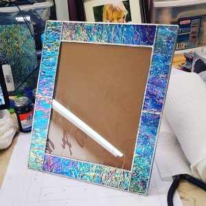 Custom Made Stained Glass 8x10 Picture Frame