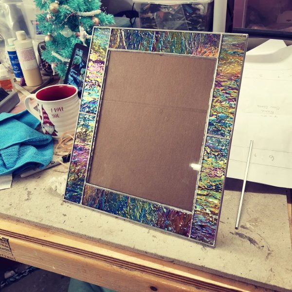 Custom Made Stained Glass 8x10 Picture Frame - Image 2